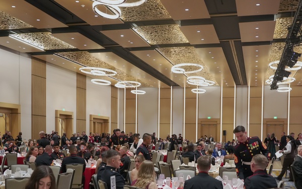 Marine Corps Base Quantico Security Battalion celebrate the 249th Marine Corps Birthday.