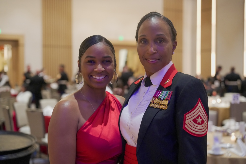 Marine Corps Base Quantico Security Battalion celebrate the 249th Marine Corps Birthday.