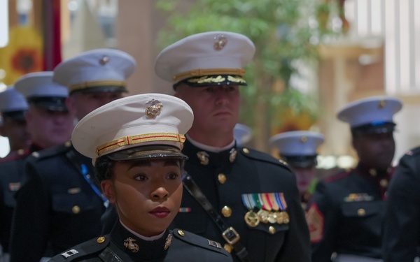 Marine Corps Base Quantico Security Battalion celebrate the 249th Marine Corps Birthday.
