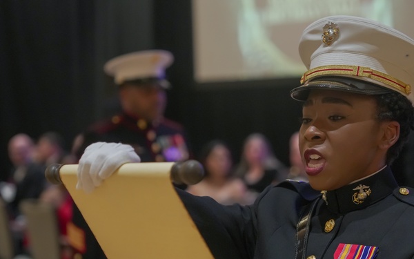 Marine Corps Base Quantico Security Battalion celebrate the 249th Marine Corps Birthday.