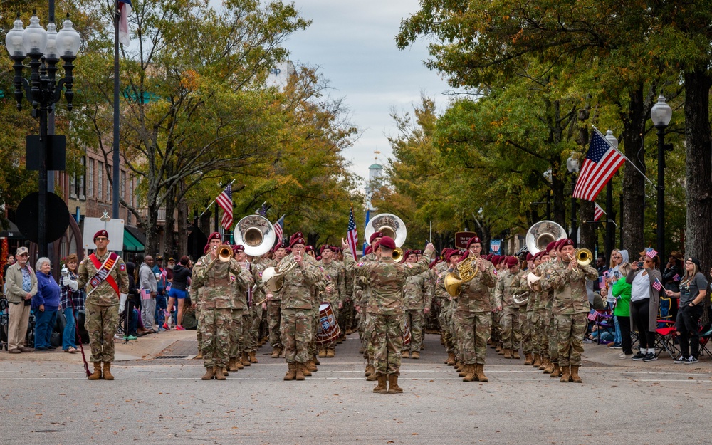 82nd ABN DIV marches in 2024 Veterans Day parade