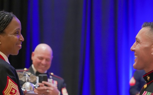 Marine Corps Base Quantico Security Battalion celebrate the 249th Marine Corps Birthday.