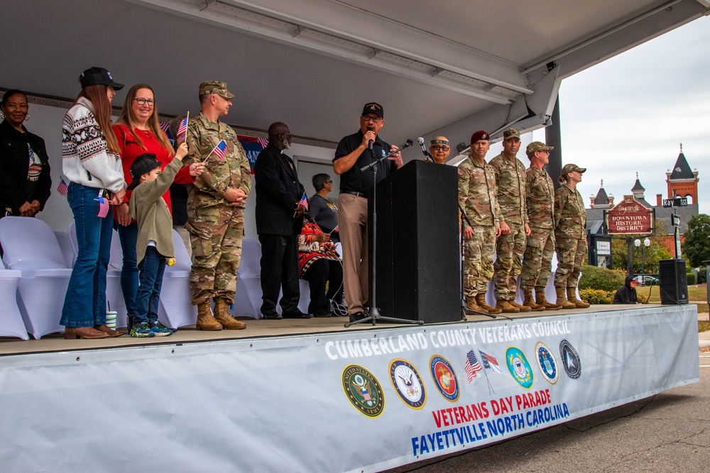 82nd ABN DIV marches in 2024 Veterans Day parade