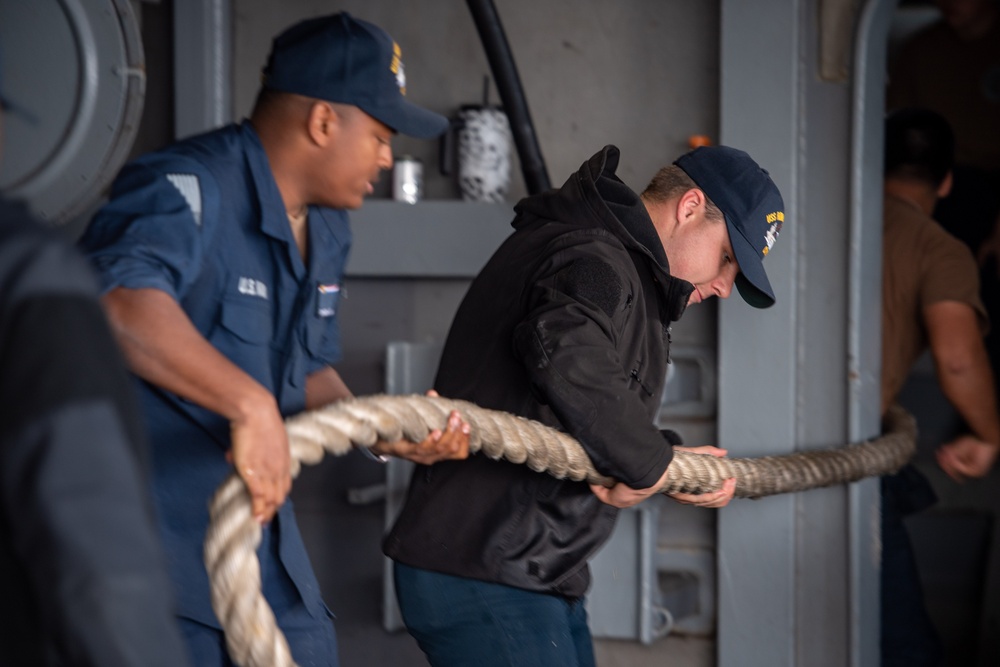 USS Ronald Reagan (CVN 76) departs Naval Air Station North Island