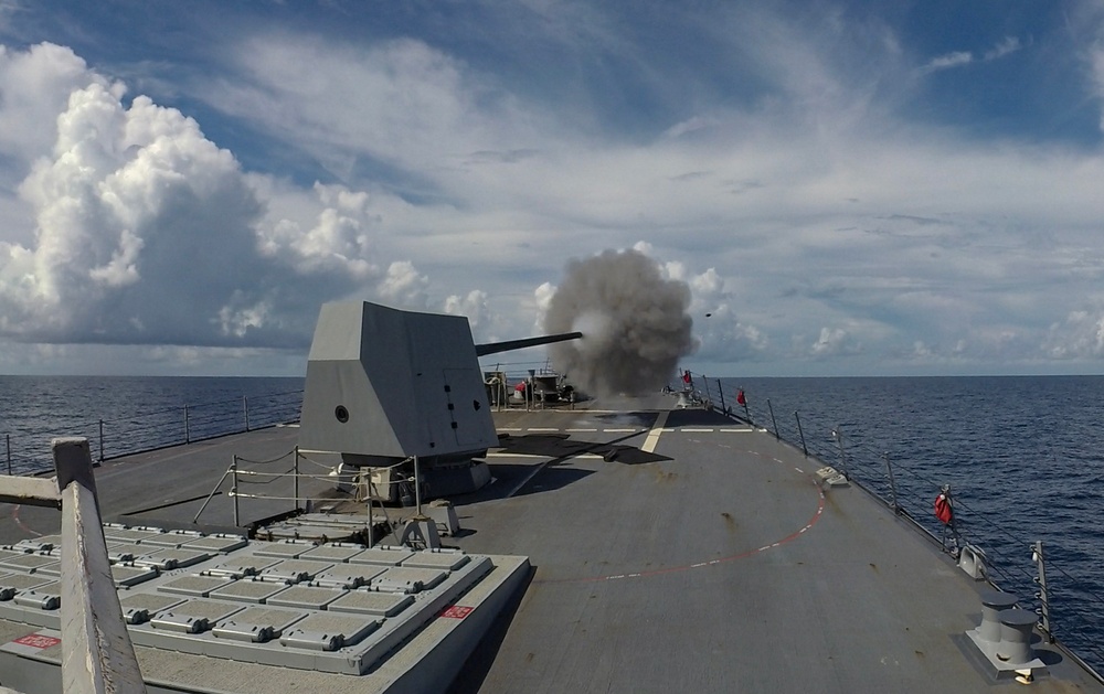 USS Dewey (DDG 105) Conducts Live-Fire Weapons Exercise During CARAT Malaysia 2024