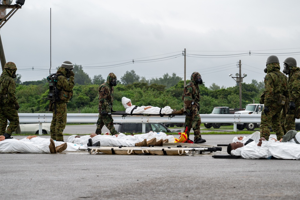 US, JGDSF, rapidly respond for Keen Sword 25 CBRN exercise
