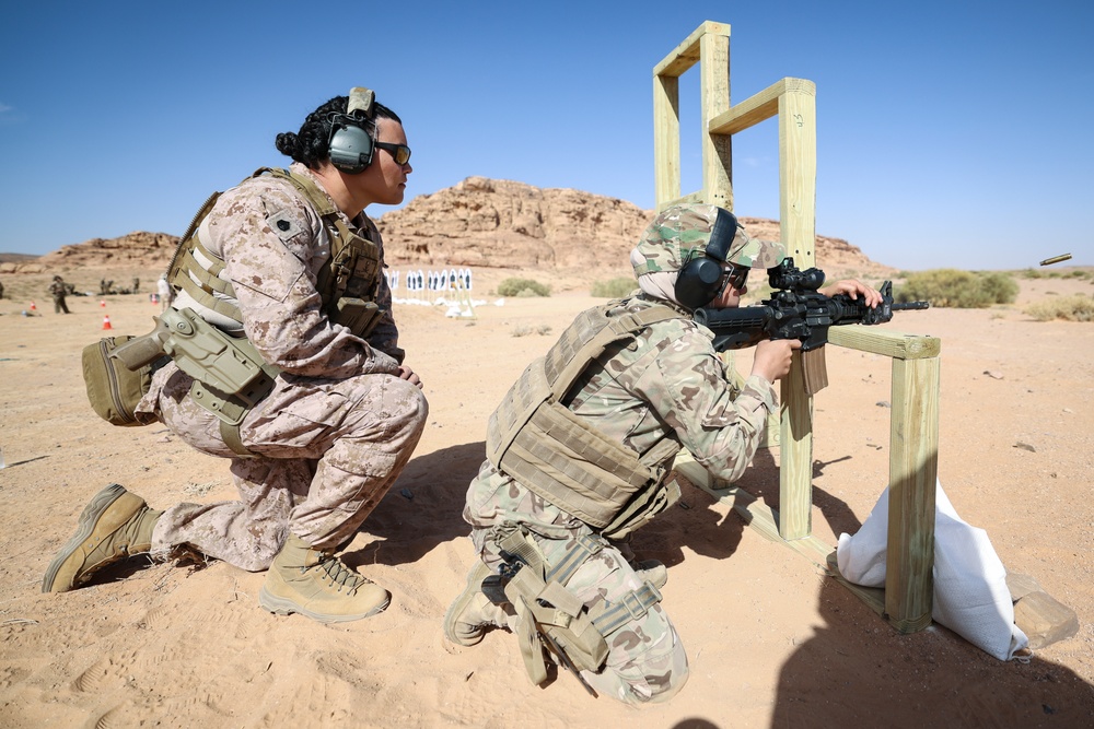 U.S. Marines, Jordanian Armed Forces conduct all-female marksmanship SMEE