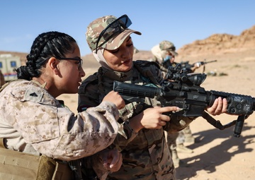 U.S. Female Marines Unite with Jordanian Female Engagement Team