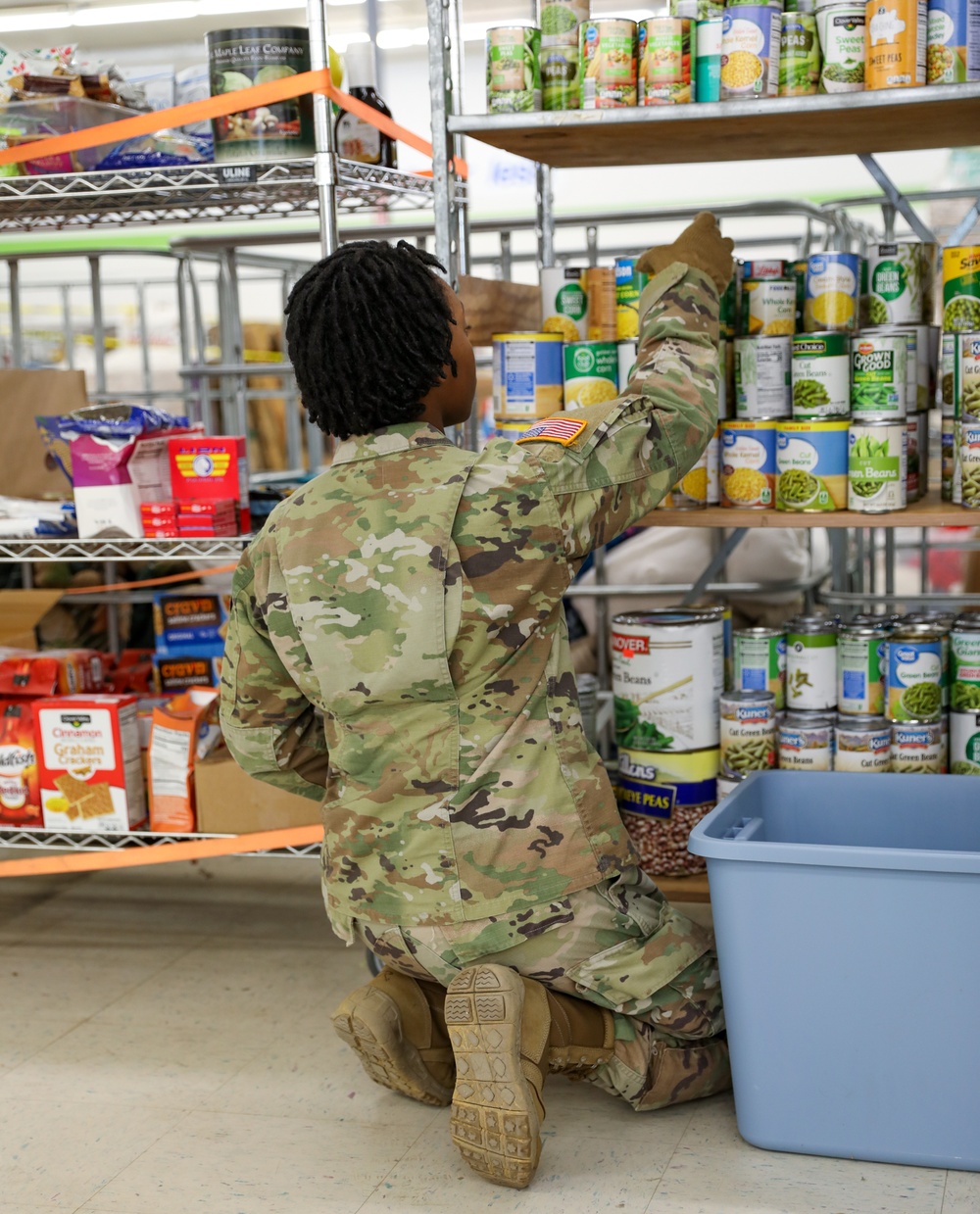 Guard Turns Local Mart into Distribution Point for Western NC Residents