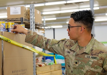 Guard Turns Local Mart into Distribution Point for Western NC Residents