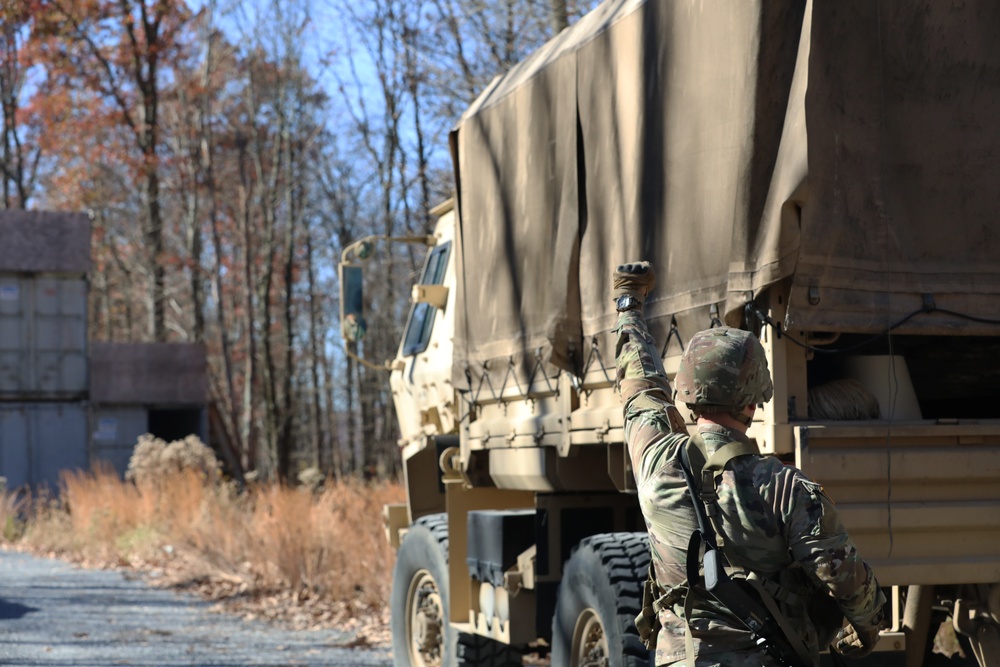 358th EVCC convoy training