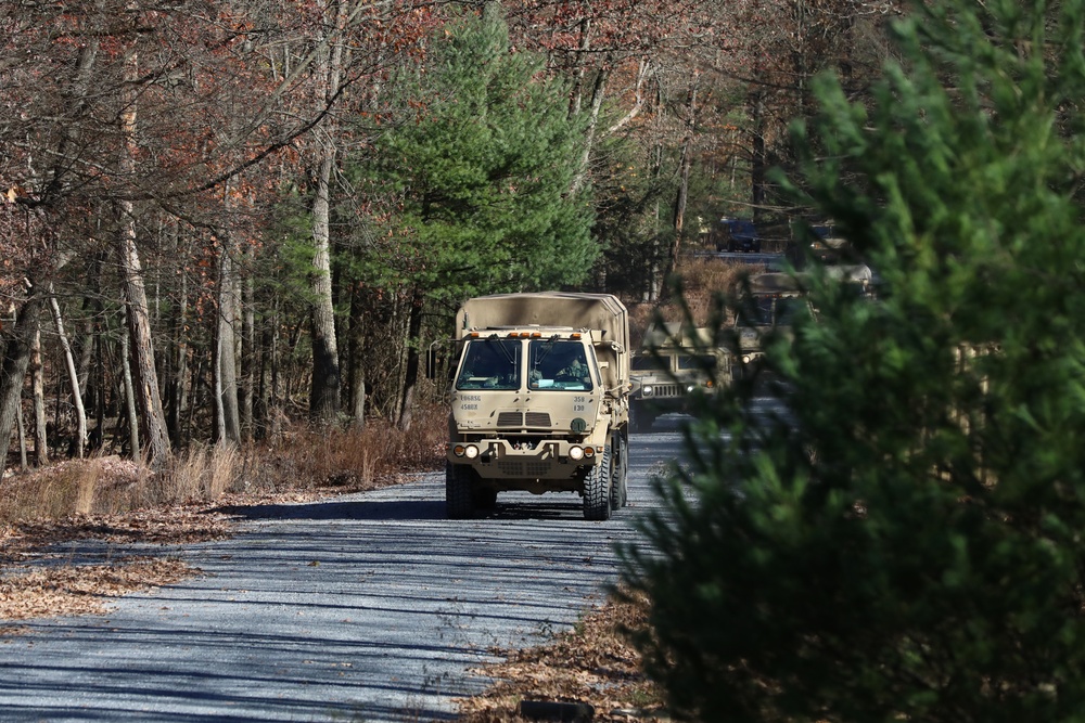 358th EVCC convoy training