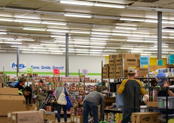Guard Turns Local Mart into Distribution Point for Western NC Residents