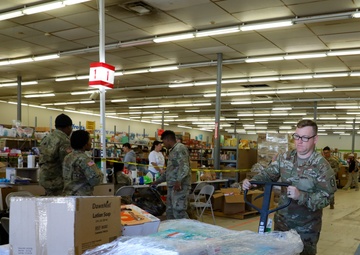 Guard Turns Local Mart into Distribution Point for Western NC Residents