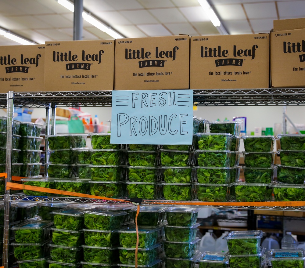 Guard Turns Local Mart into Distribution Point for Western NC Residents