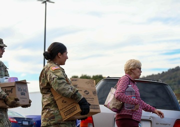 Guard Turns Local Mart into Distribution Point for Western NC Residents