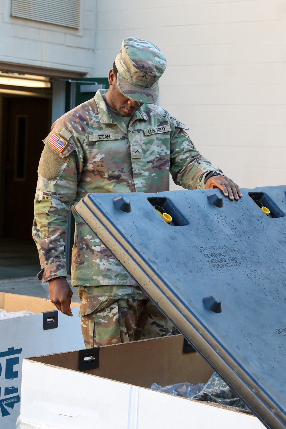 Guard Distributes Army Cold Weather Gear in Western NC