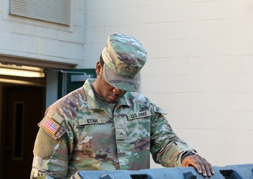 Guard Distributes Army Cold Weather Gear in Western NC