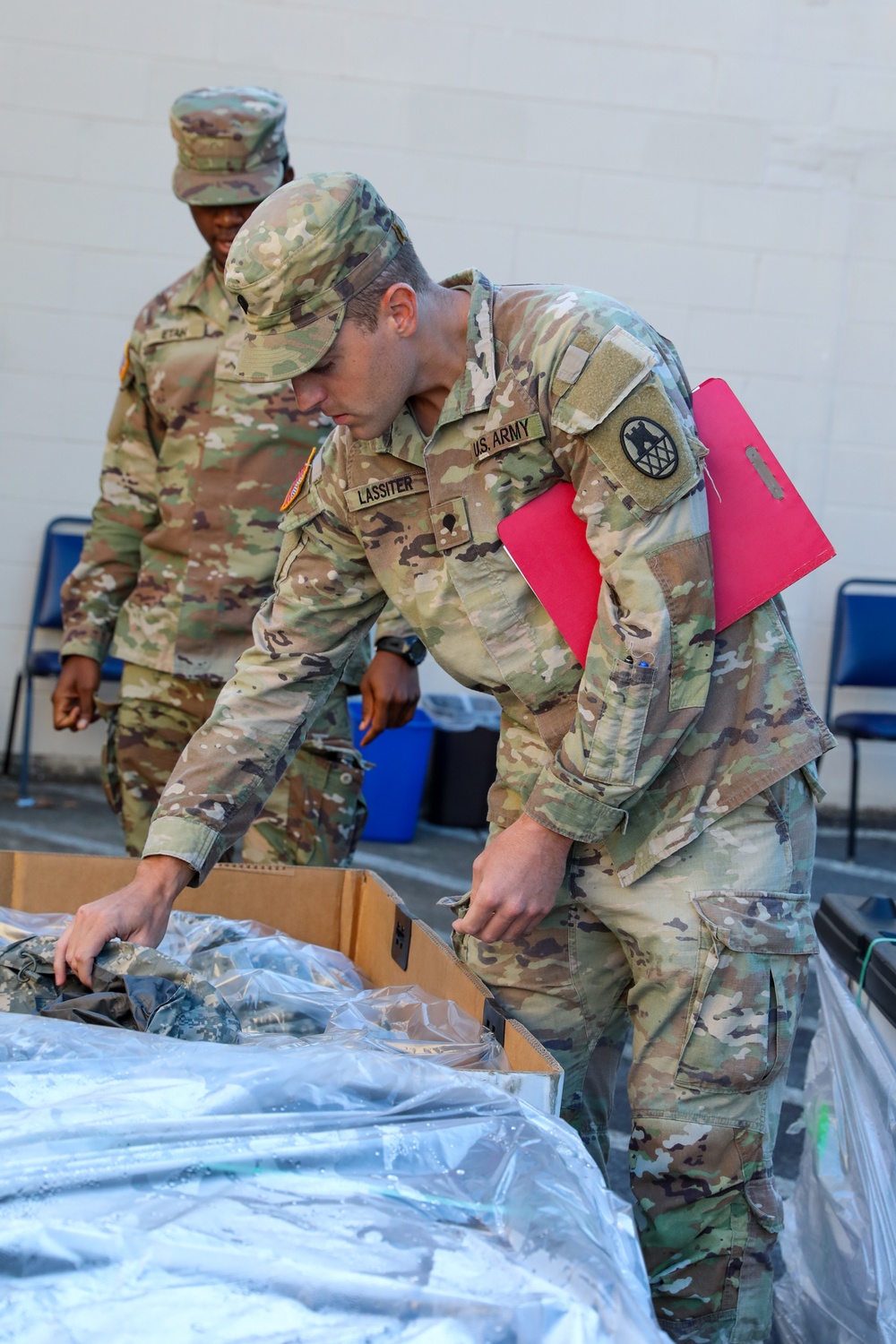 Guard Distributes Army Cold Weather Gear in Western NC