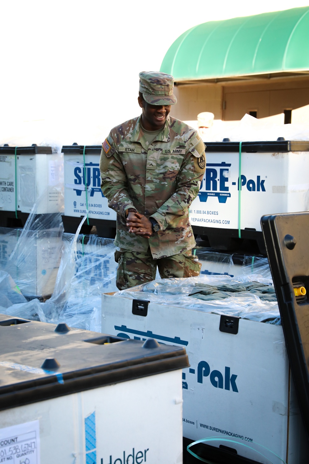 Guard Distributes Army Cold Weather Gear in Western NC