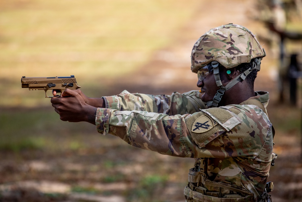 Army Reserve Civil Affairs Soldiers Qualify with Pistols