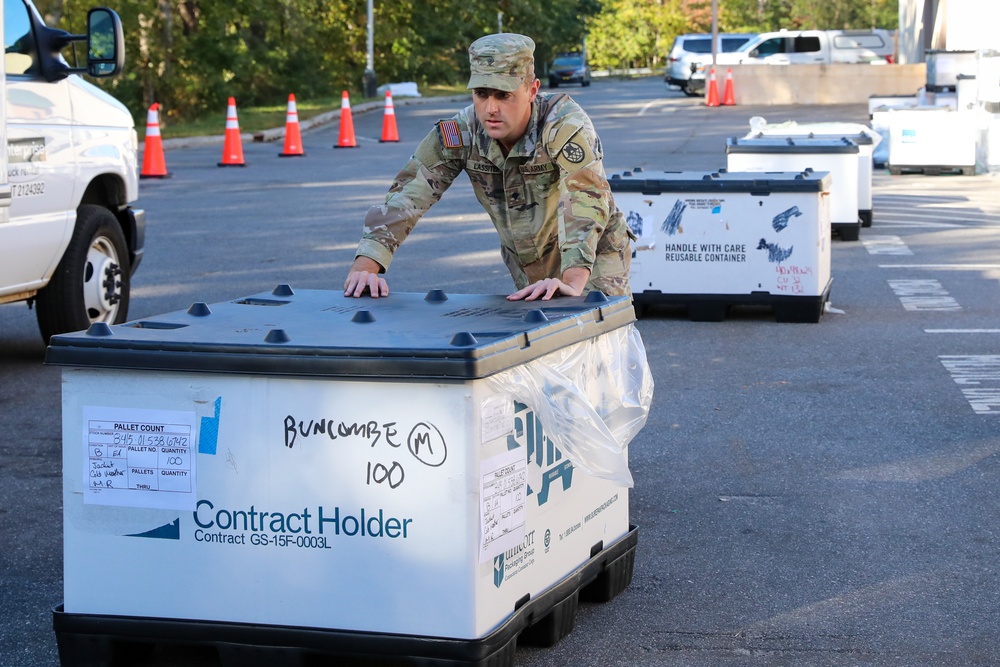 Guard Distributes Army Cold Weather Gear in Western NC