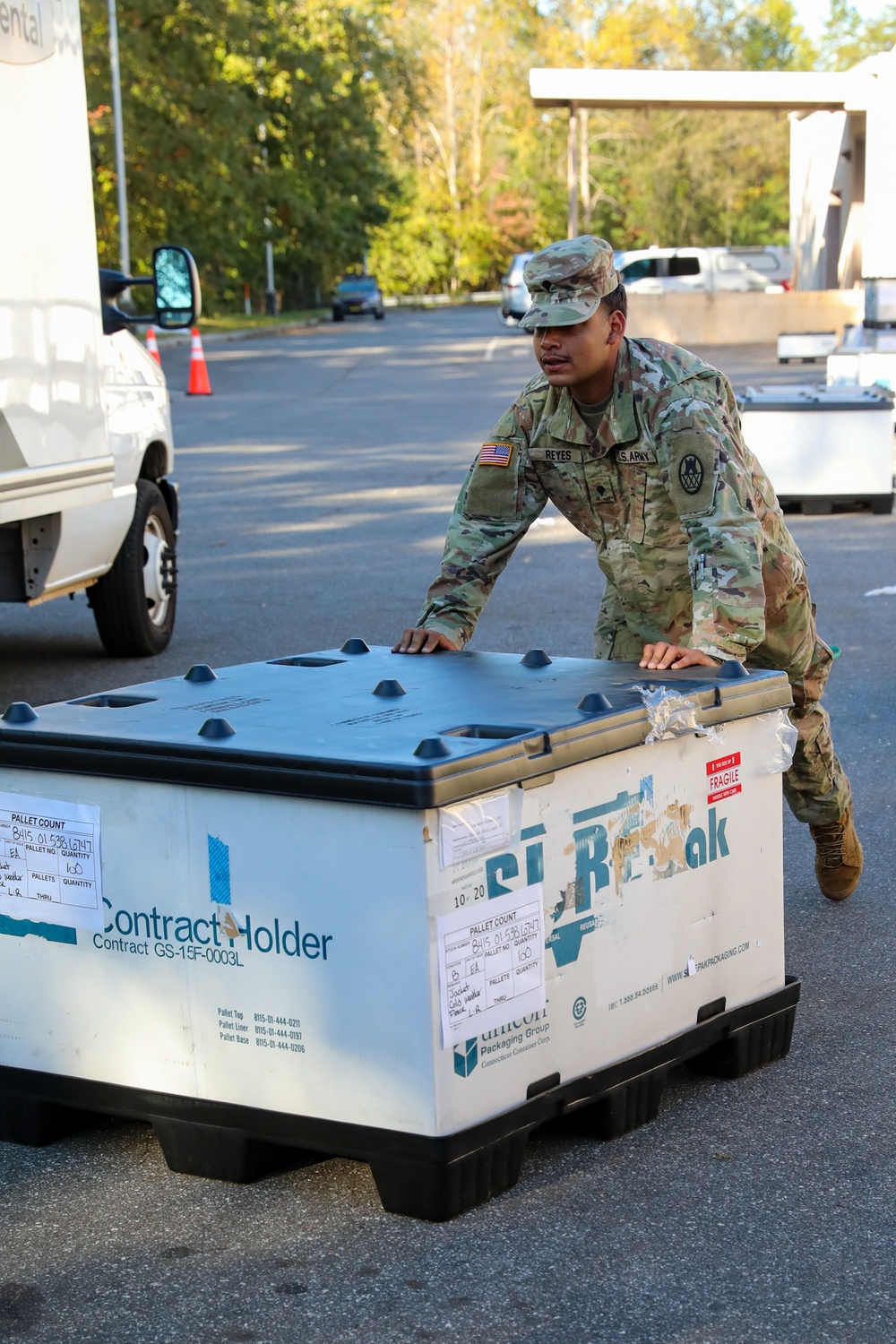 Guard Distributes Army Cold Weather Gear in Western NC