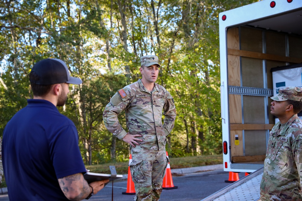 Guard Distributes Army Cold Weather Gear in Western NC