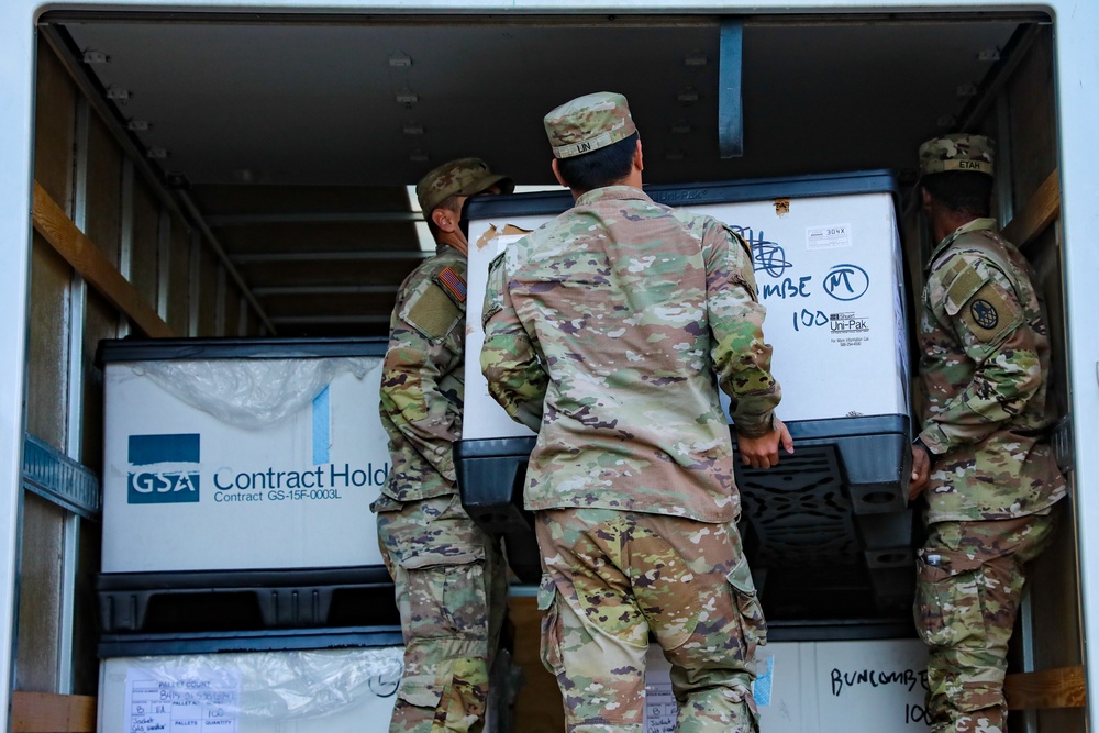 Guard Distributes Army Cold Weather Gear in Western NC