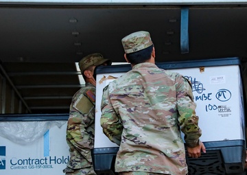 Guard Distributes Army Cold Weather Gear in Western NC