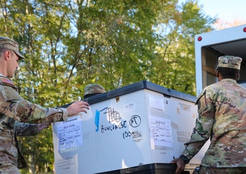 Guard Distributes Army Cold Weather Gear in Western NC