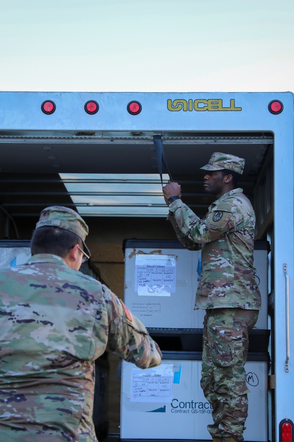 Guard Distributes Army Cold Weather Gear in Western NC