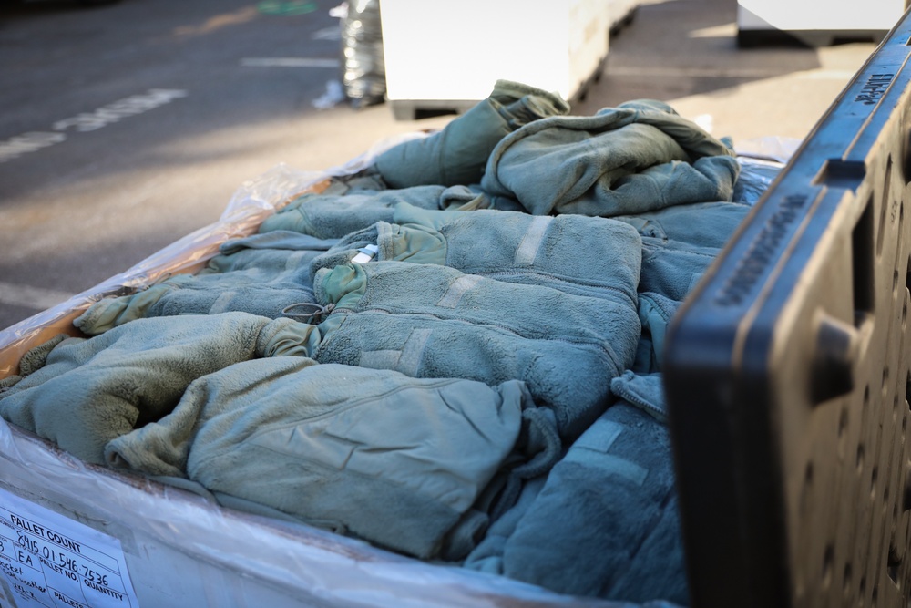 Guard Distributes Army Cold Weather Gear in Western NC