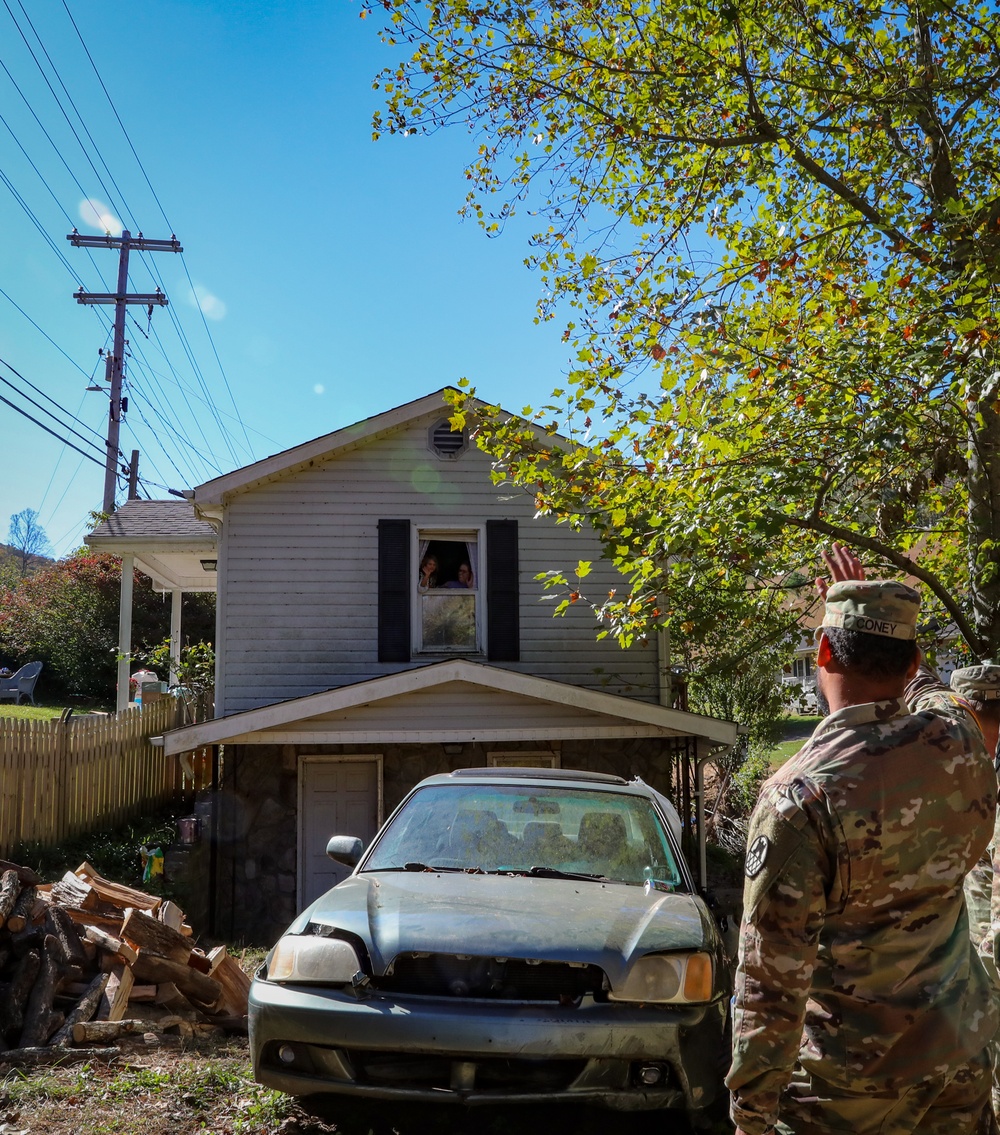 NC Guard Fix Roadways after Tropical Storm Helene