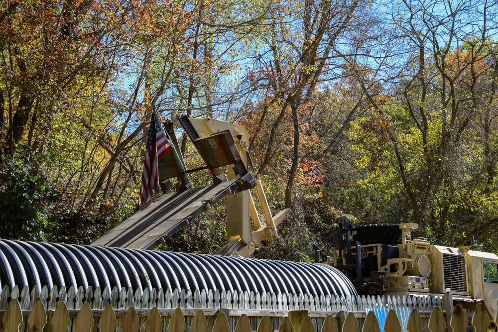 NC Guard Fix Roadways after Tropical Storm Helene