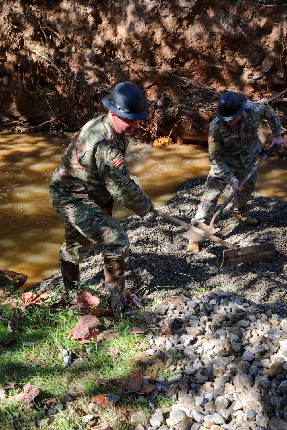 NC Guard Fix Roadways after Tropical Storm Helene