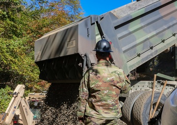NC Guard Fix Roadways after Tropical Storm Helene