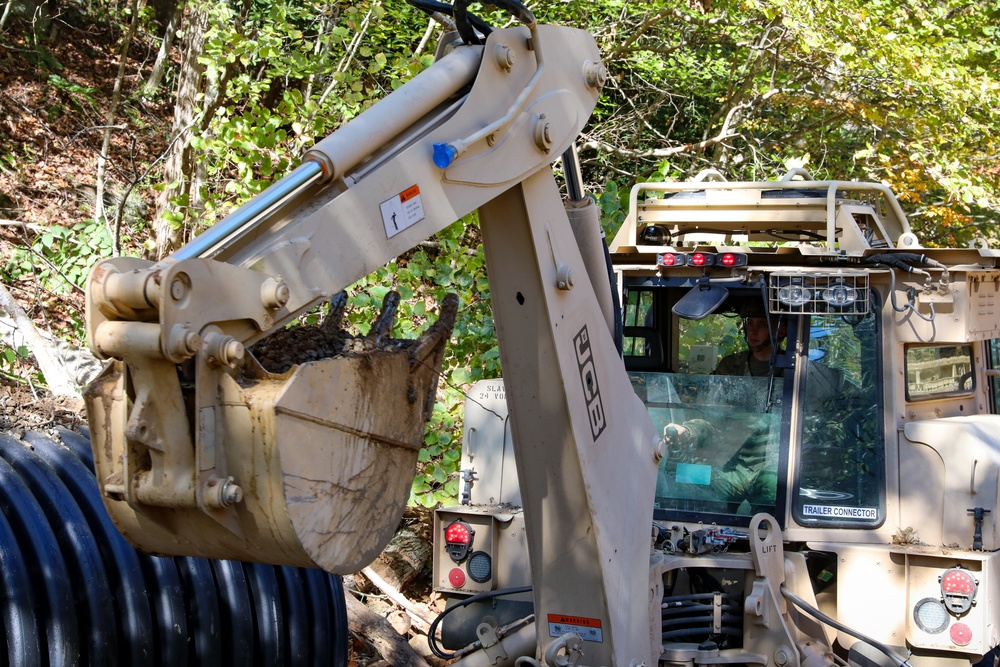 NC Guard Fix Roadways after Tropical Storm Helene