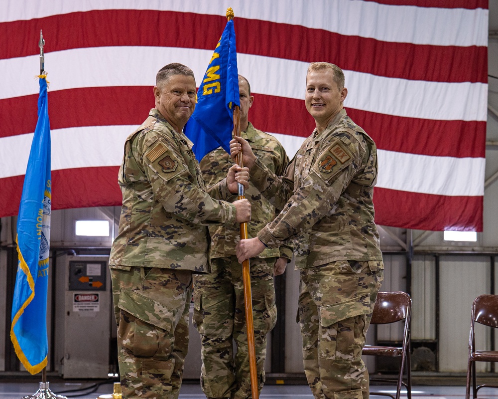 Maj. Ries assumes command of the 114th Maintenance Squadron