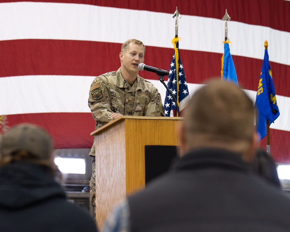 Maj. Ries assumes command of the 114th Maintenance Squadron