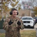 Master Sgt. Derrick Danker guides 10K Forklift