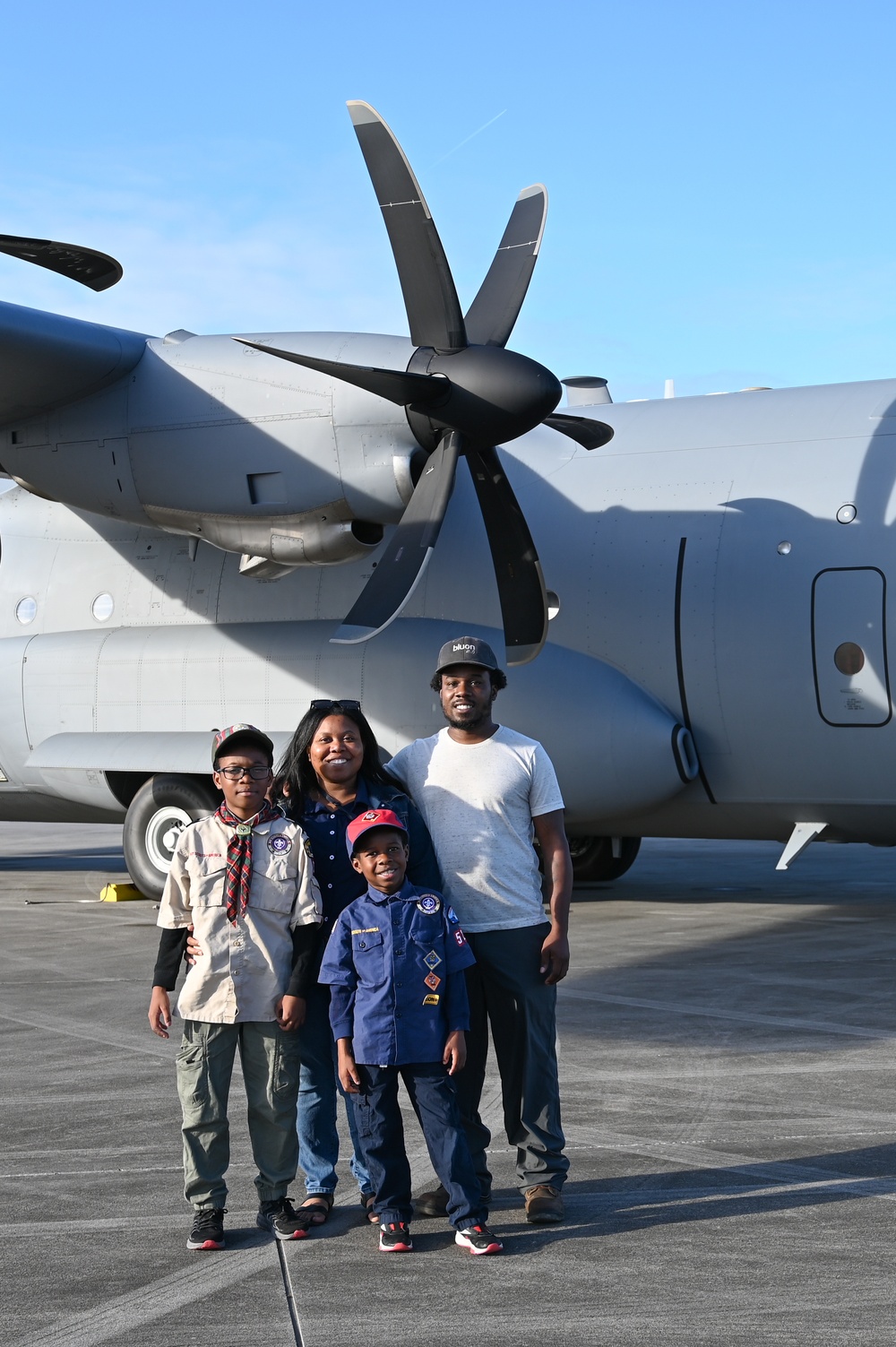 Cub Scout Pack 527 visits the 165th Airlift Wing