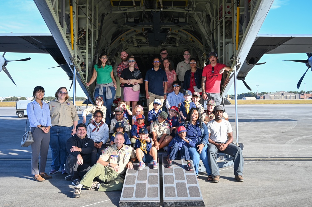 165th Airlift Wing welcomes Cub Scout Pack 527