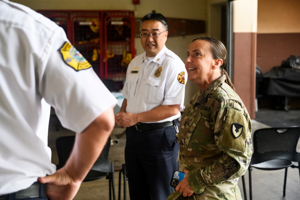 Garrison Commander Gets First-Hand Look at Fed Fire Mission During 90-Day Assessment