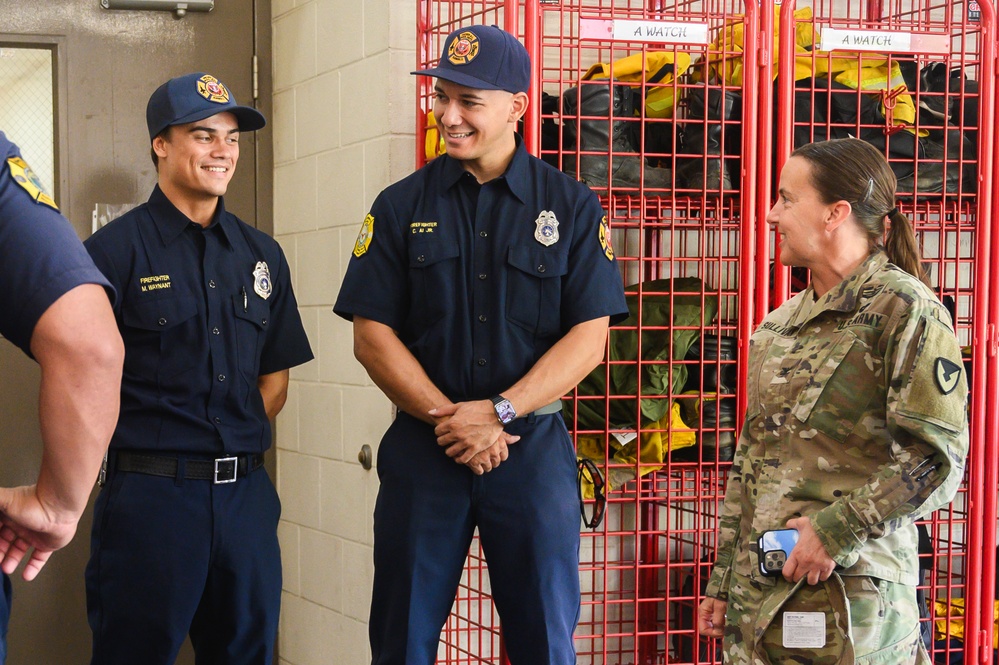 Garrison Commander Gets First-Hand Look at Fed Fire Mission During 90-Day Assessment