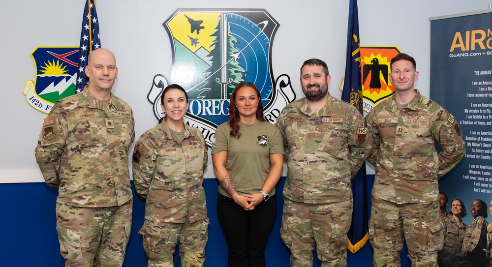 Mrs. Oregon American 2024 enlists in 142nd Wing