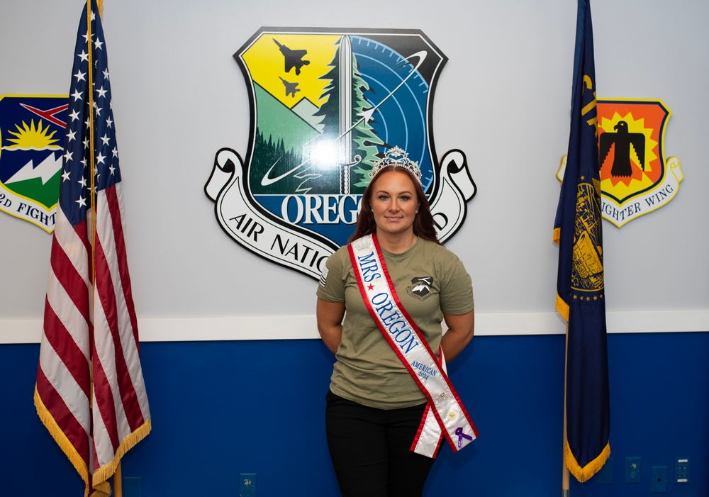 Mrs. Oregon American 2024 enlists in 142nd Wing