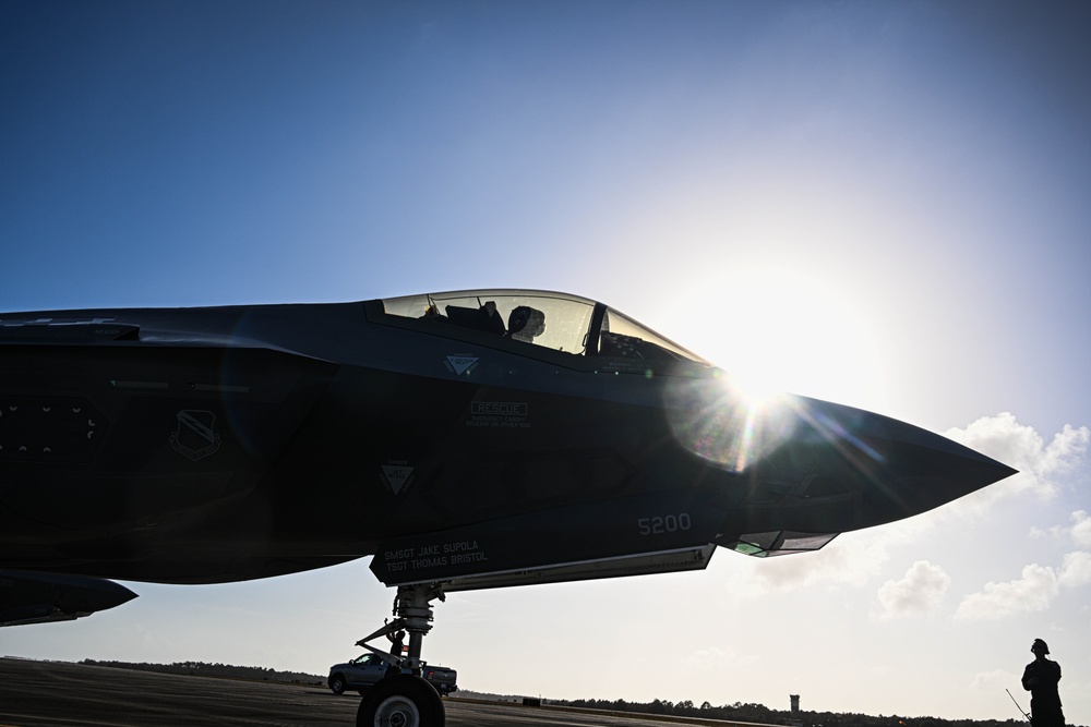 F-35A Demo Team Touches Down at Naval Air Station Pensacola for Blue Angels Homecoming