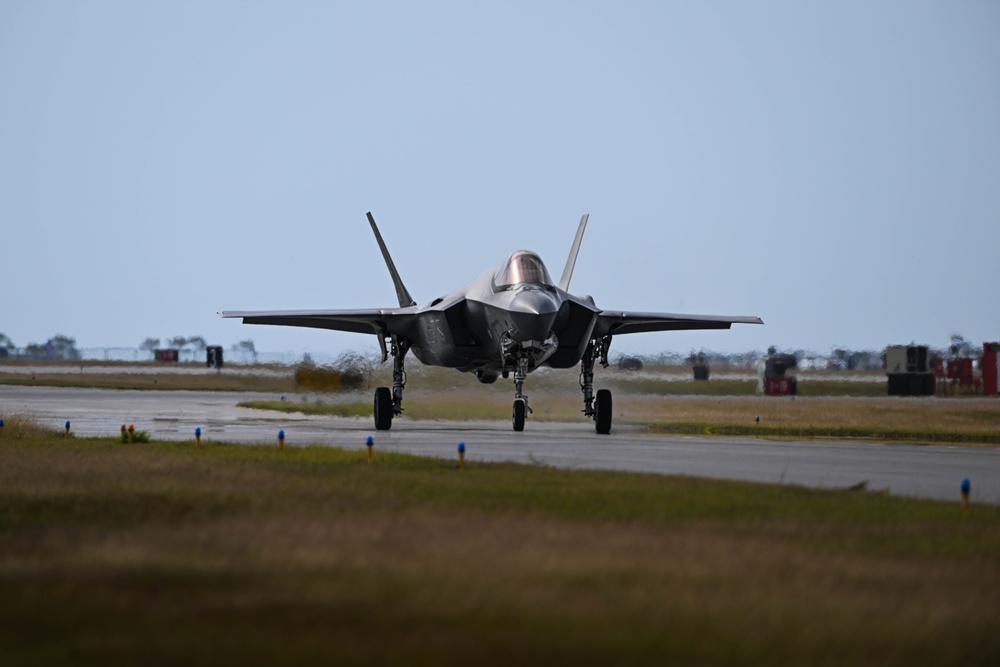 F-35A Demo Team Performs at Naval Air Station Pensacola for Blue Angels Homecoming