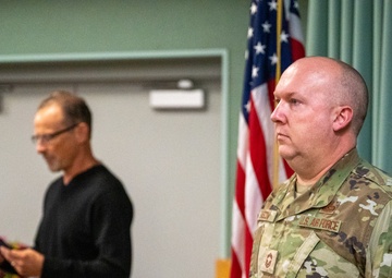 Chief Master Sgt. Ben Bascom promotes